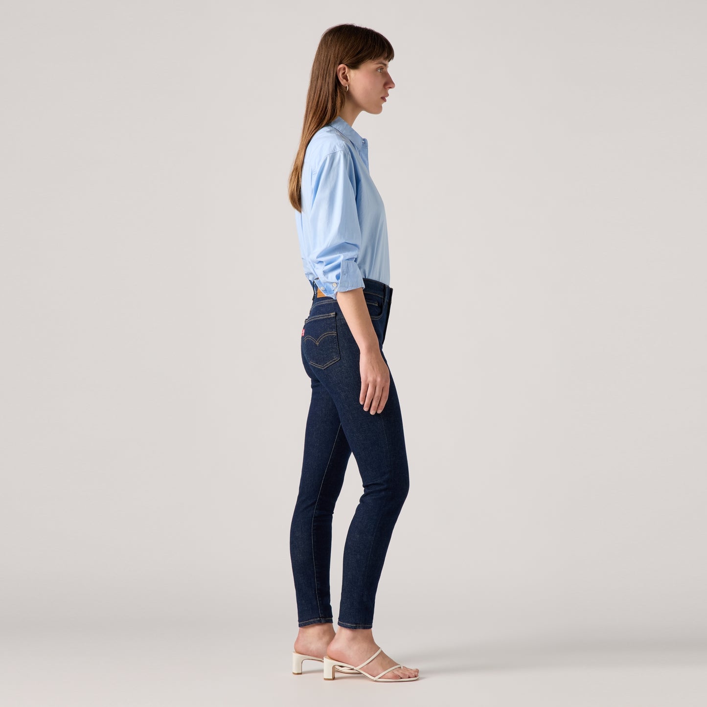 LEVI’S® WOMEN'S 721 HIGH-RISE SKINNY JEANS - DARK INDIGO - FLAT FINISH