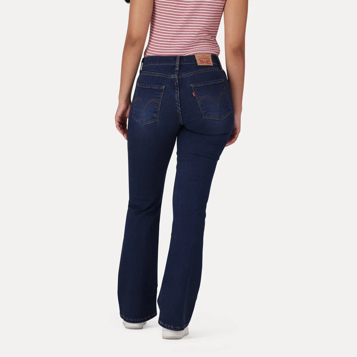 LEVI'S® WOMEN'S CURVY FLARE - DARK INDIGO - WORN IN