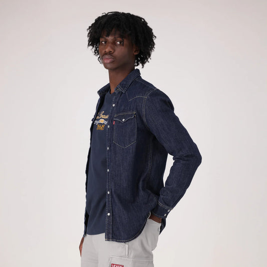 LEVI'S® MEN'S CLASSIC STANDARD FIT WESTERN SHIRT - BLUE