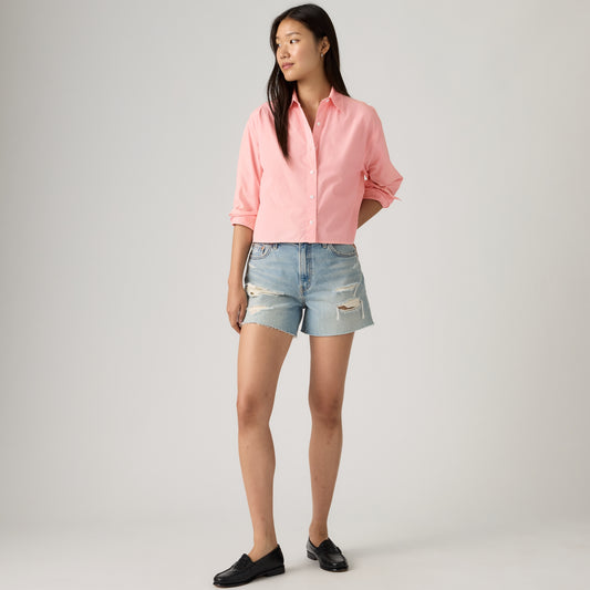 LEVI'S® WOMEN'S CROPPED HARLIE SHIRT - PINK