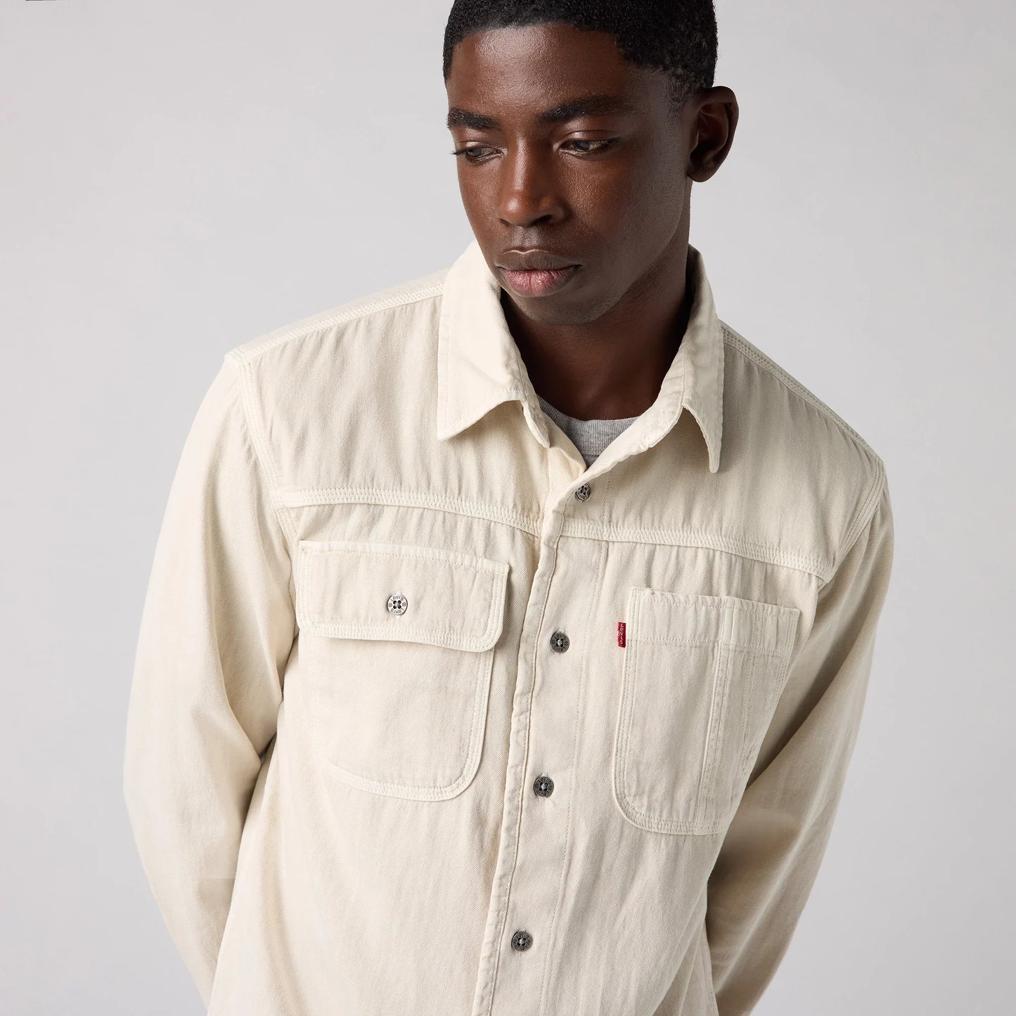 LEVI’S® MEN’S LONG-SLEEVE AUBURN WORKER SHIRT - NEUTRAL
