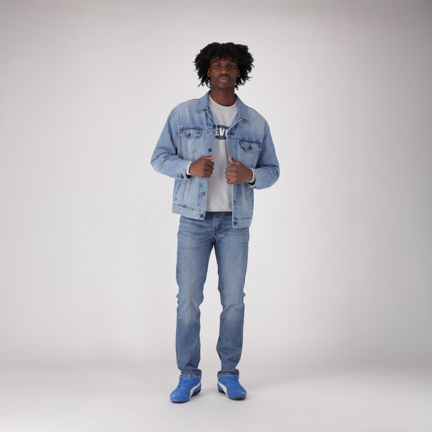 LEVI'S® MEN'S 511™ SLIM JEANS - MED INDIGO - WORN IN