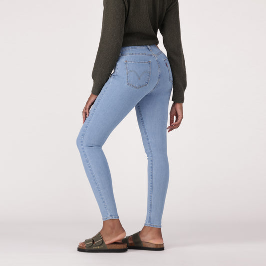 LEVI'S® WOMEN'S CURVY HIGH-RISE SUPER SKINNY - MED INDIGO - WORN IN