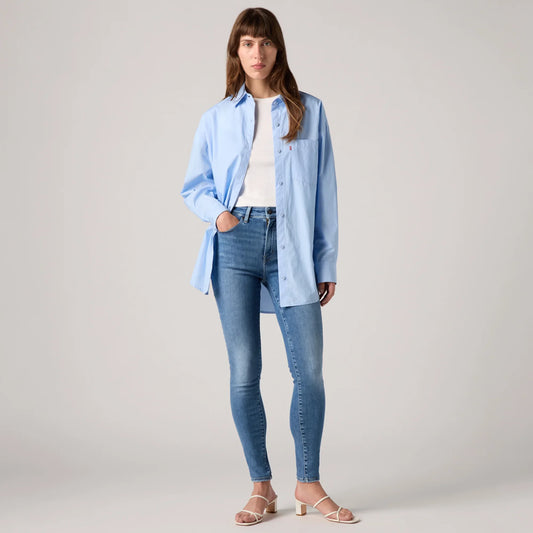 LEVIโSยฎ WOMEN'S 721 HIGH-RISE SKINNY JEANS - MED INDIGO - WORN IN