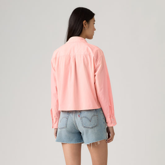 LEVI'S® WOMEN'S CROPPED HARLIE SHIRT - PINK