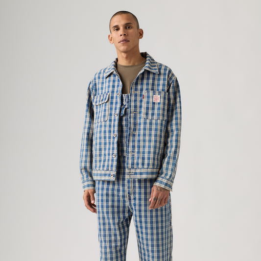 LEVI'S® MEN’S SUNRISE TRUCKER JACKET - MED INDIGO - WORN IN