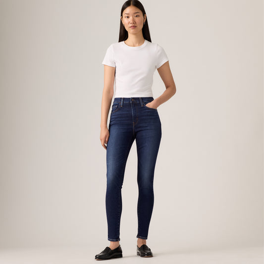 LEVI'S® WOMEN'S 720 HIGH-RISE SUPER SKINNY JEANS - DARK INDIGO WORN IN