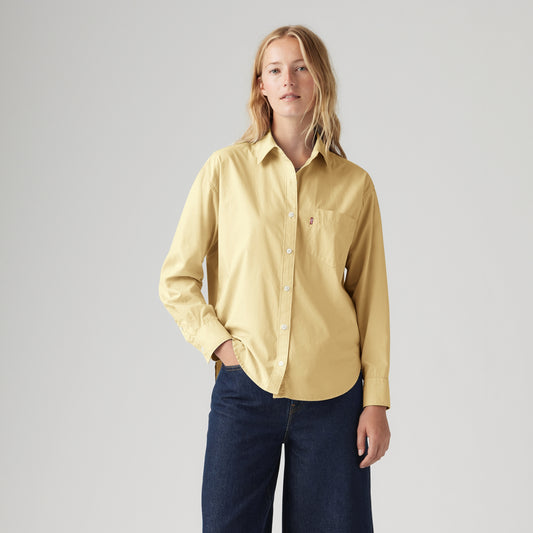 LEVI'S® WOMEN'S HARLIE BOYFRIEND SHIRT - YELLOW