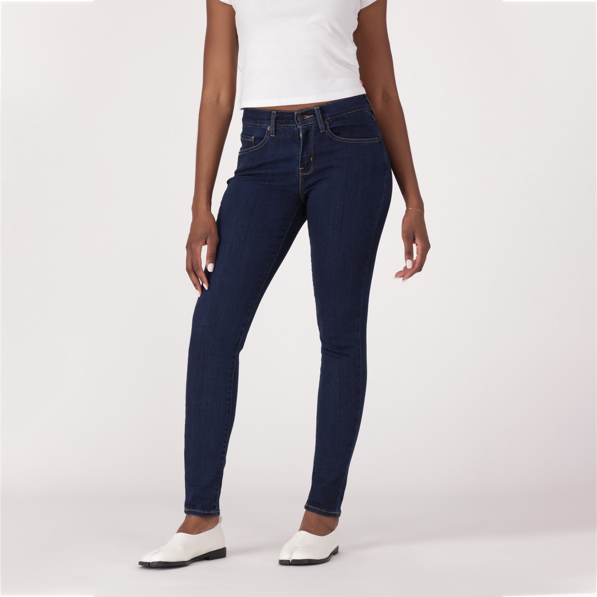 LEVI'S® WOMEN'S CURVY SKINNY - DARK INDIGO - FLAT FINISH