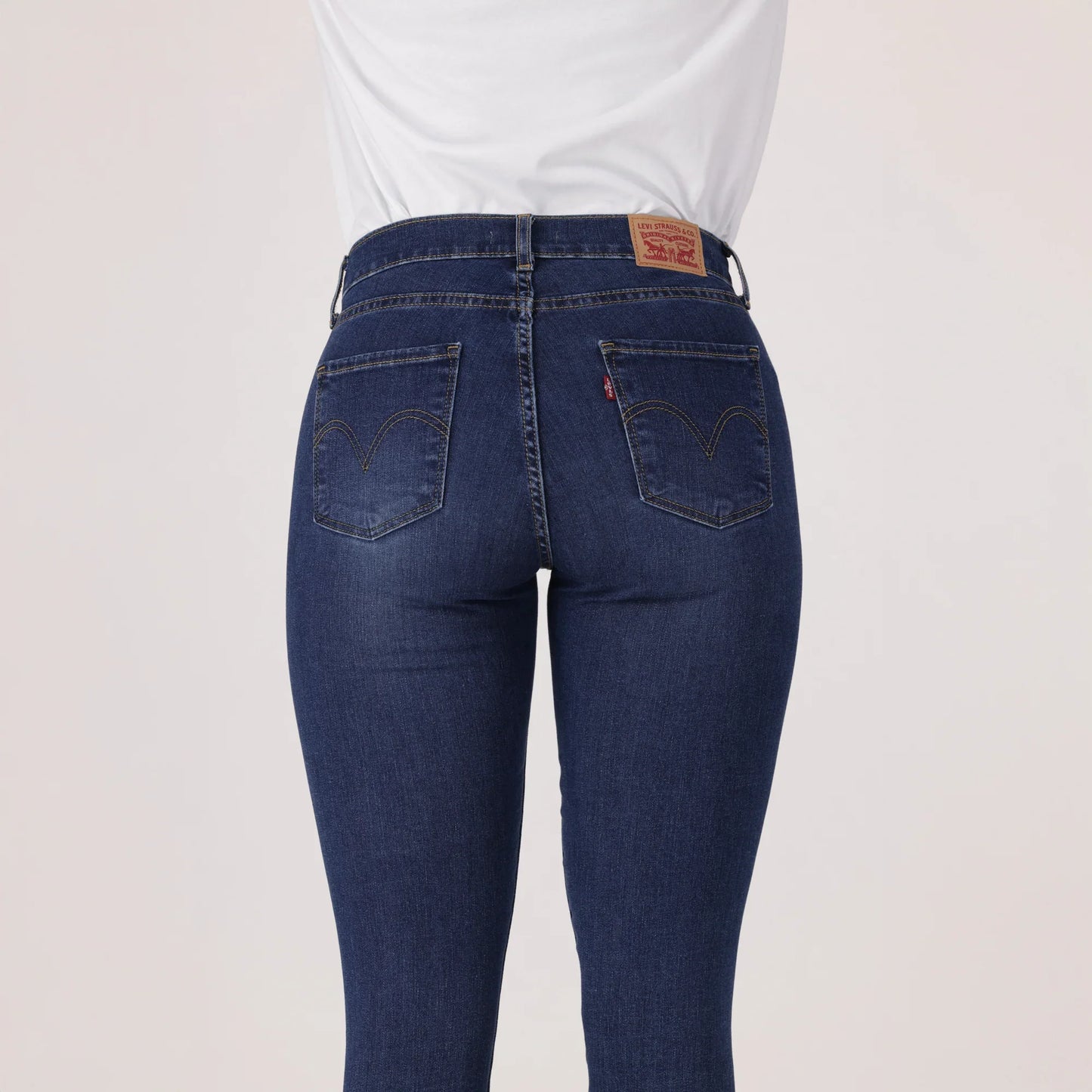 LEVI'S® WOMEN'S CURVY SUPER SKINNY - DARK INDIGO - WORN IN