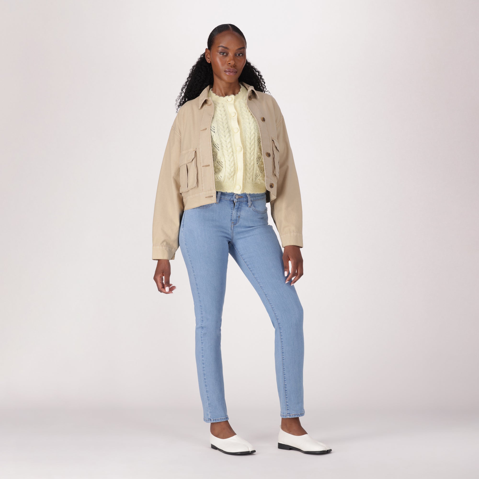 LEVI'SĀ® WOMEN'S CURVY STRAIGHT - MED INDIGO - WORN IN