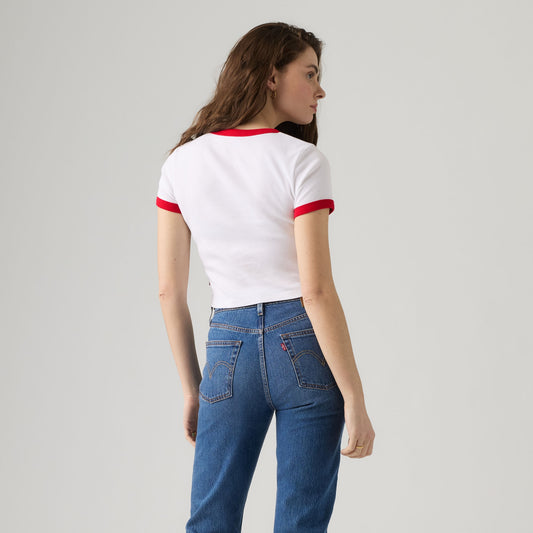 LEVI'S® ENGLAND WOMEN'S RINGER TEE - MULTI COLOUR