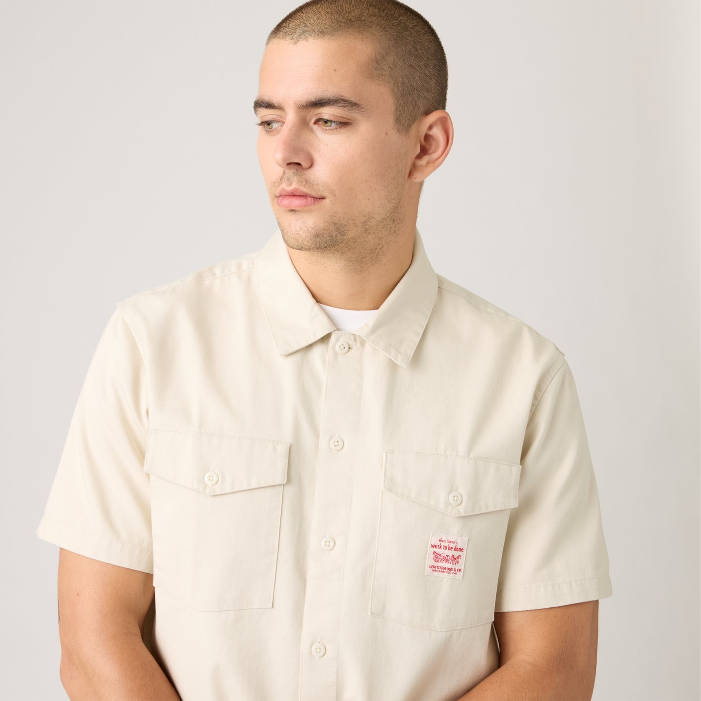 LEVI'S® MEN'S SHORT-SLEEVE WORKER SHIRT - MULTI COLOUR