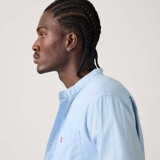 LEVI'S® MEN'S BANDED COLLAR 1 POCKET SHIRT - MULTI COLOUR