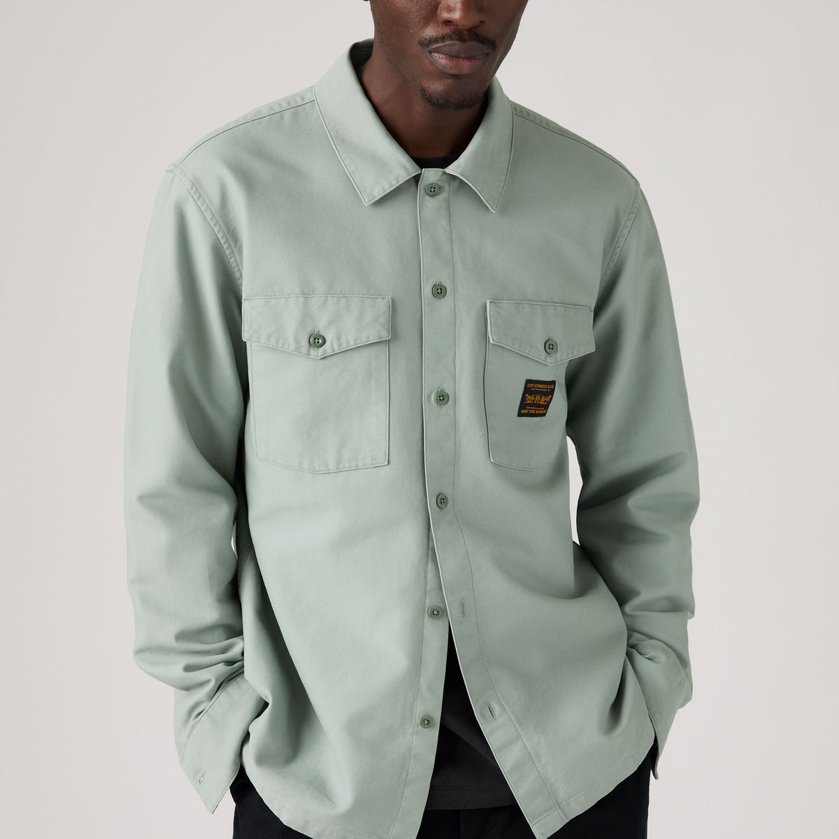LEVI'S® MEN'S LONG-SLEEVE WORKER SHIRT - MULTI-COLOR