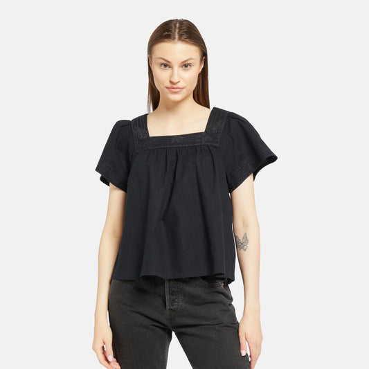 LEVI'S® WOMEN'S AMBRE BABYDOLL TANK - BLACK