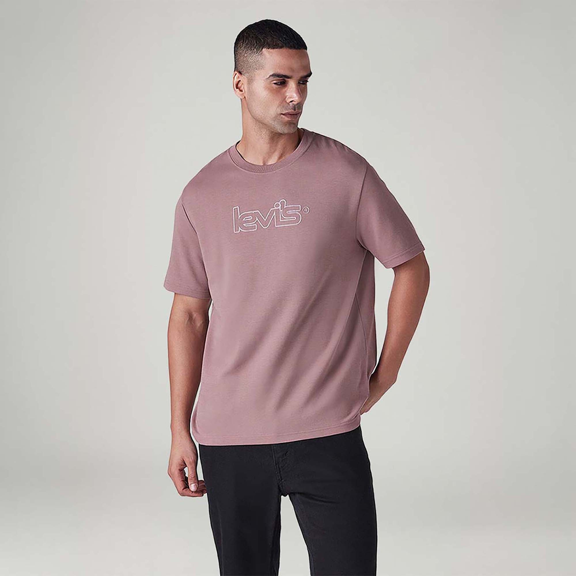 LEVI'S® MEN'S LOGO PRINTED REGULAR FIT INTERLOCK T-SHIRT - NEUTRAL