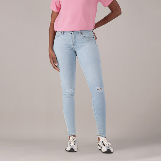 LEVI'S® WOMEN'S CURVY SKINNY - MED INDIGO - WORN IN