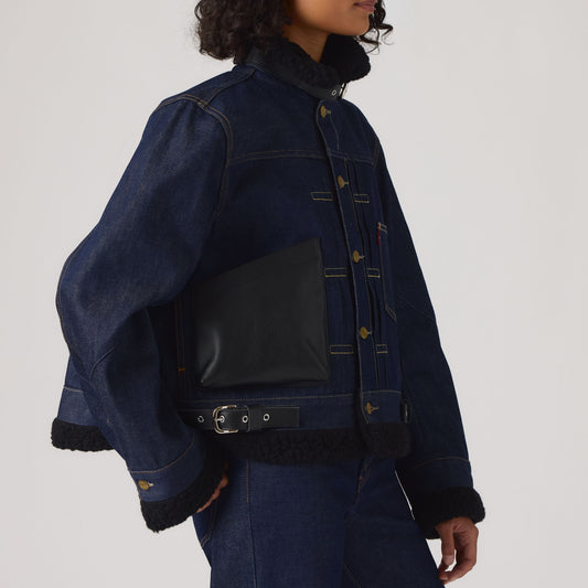 LEVI’S® X SACAI WOMEN'S SHERPA JACKET - RIGID BLUE