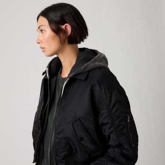 LEVI'S® WOMEN'S BOWIE CROPPED BOMBER JACKET - MULTI COLOUR