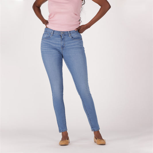 LEVI'S® WOMEN'S CURVY HIGH-RISE SUPER SKINNY - MED INDIGO - WORN IN