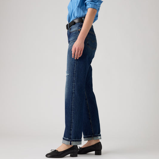 LEVI'S® WOMEN'S 501® '90S JEANS - MED INDIGO - WORN IN