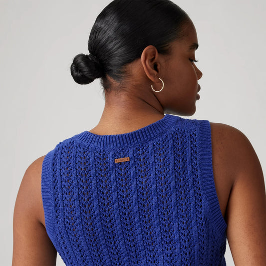 LEVI'S® WOMEN'S SUNRISE CROCHET TANK - BLUE