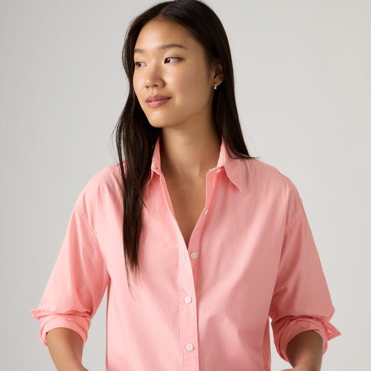 LEVI'S® WOMEN'S CROPPED HARLIE SHIRT - PINK