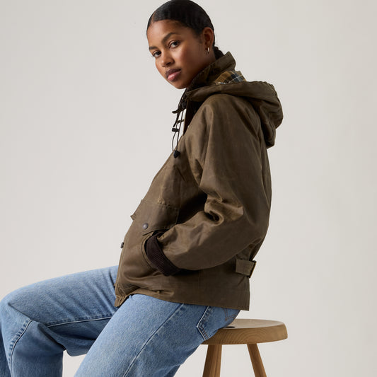 LEVI'S® X BARBOUR SPEY WAXED JACKET - BROWN