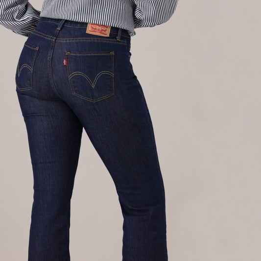 LEVI'S® WOMEN'S CURVY FLARE - DARK INDIGO - FLAT FINISH