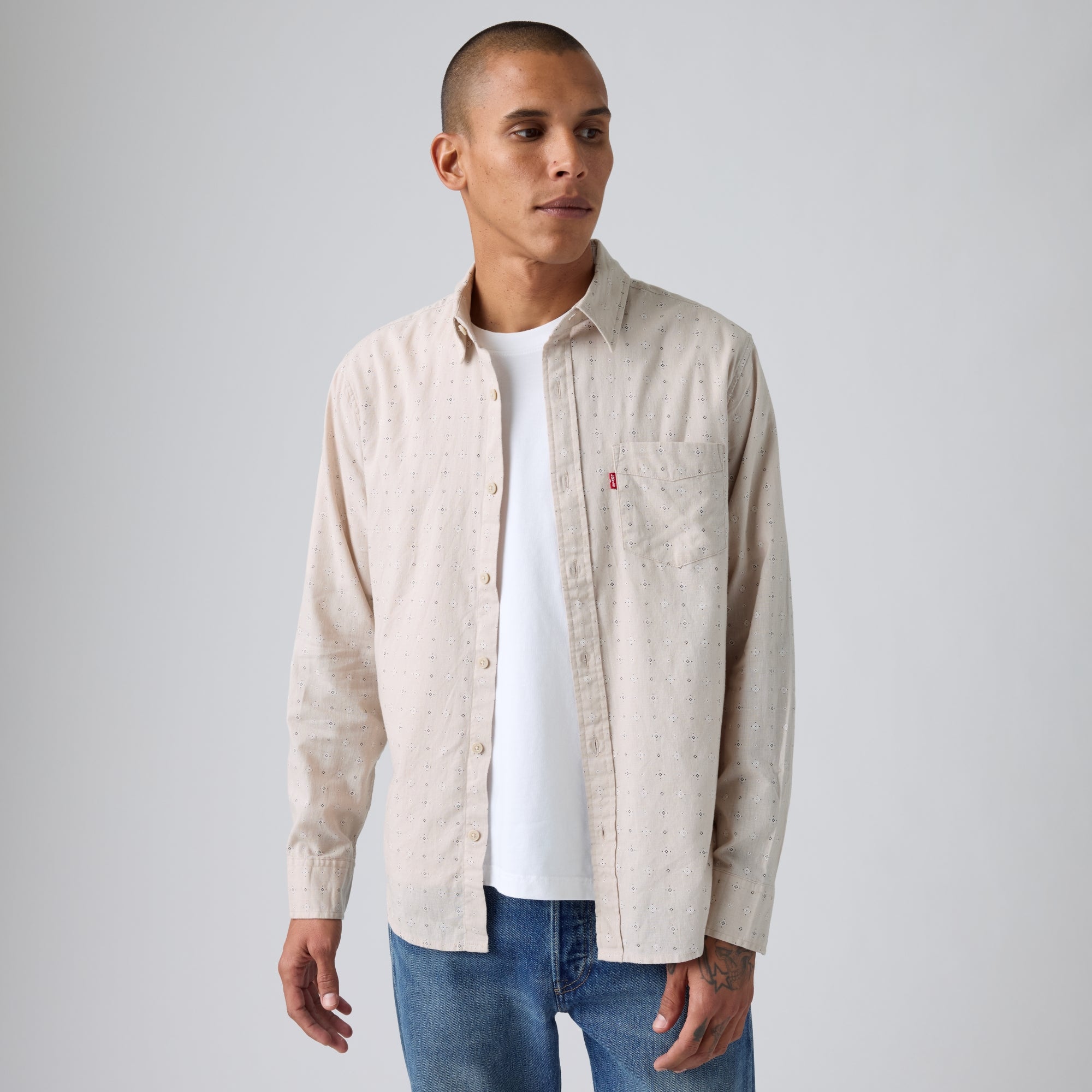 LEVI'S® MEN'S CLASSIC POCKET STANDARD FIT SHIRT - MULTI COLOUR