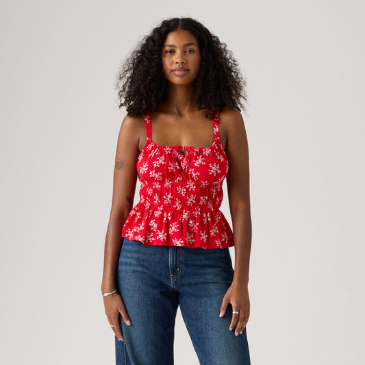 LEVI'S® WOMEN'S AMBREY BLOUSE - RED