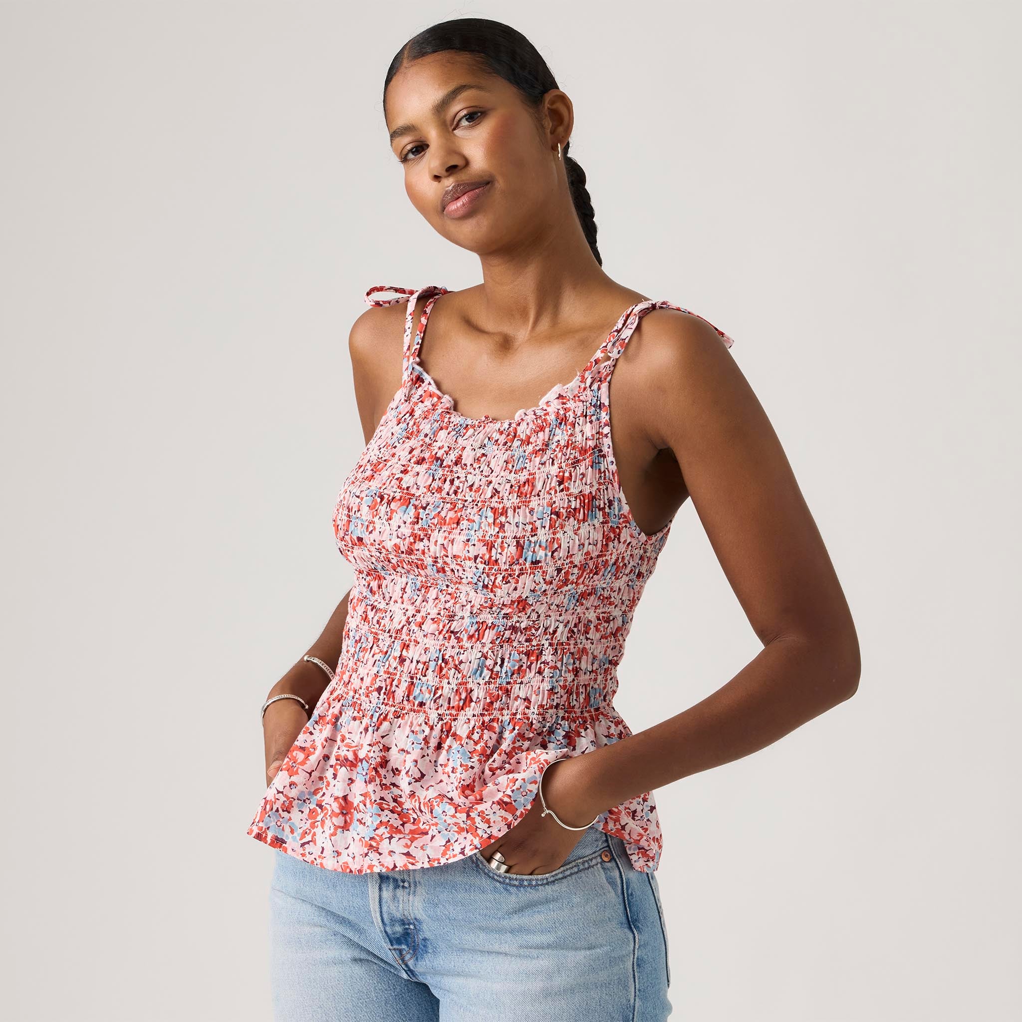 LEVI'S® WOMEN'S MONACO SLEEVELESS BLOUSE - MULTI COLOUR