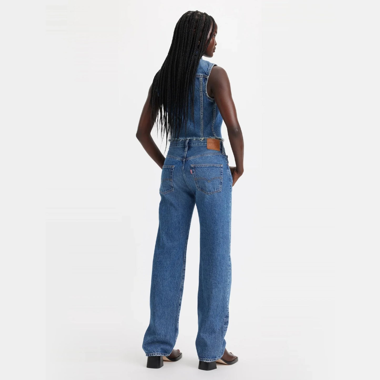 LEVI'S® WOMEN'S 501® '90S JEANS - MED-INDIGO-WORN IN
