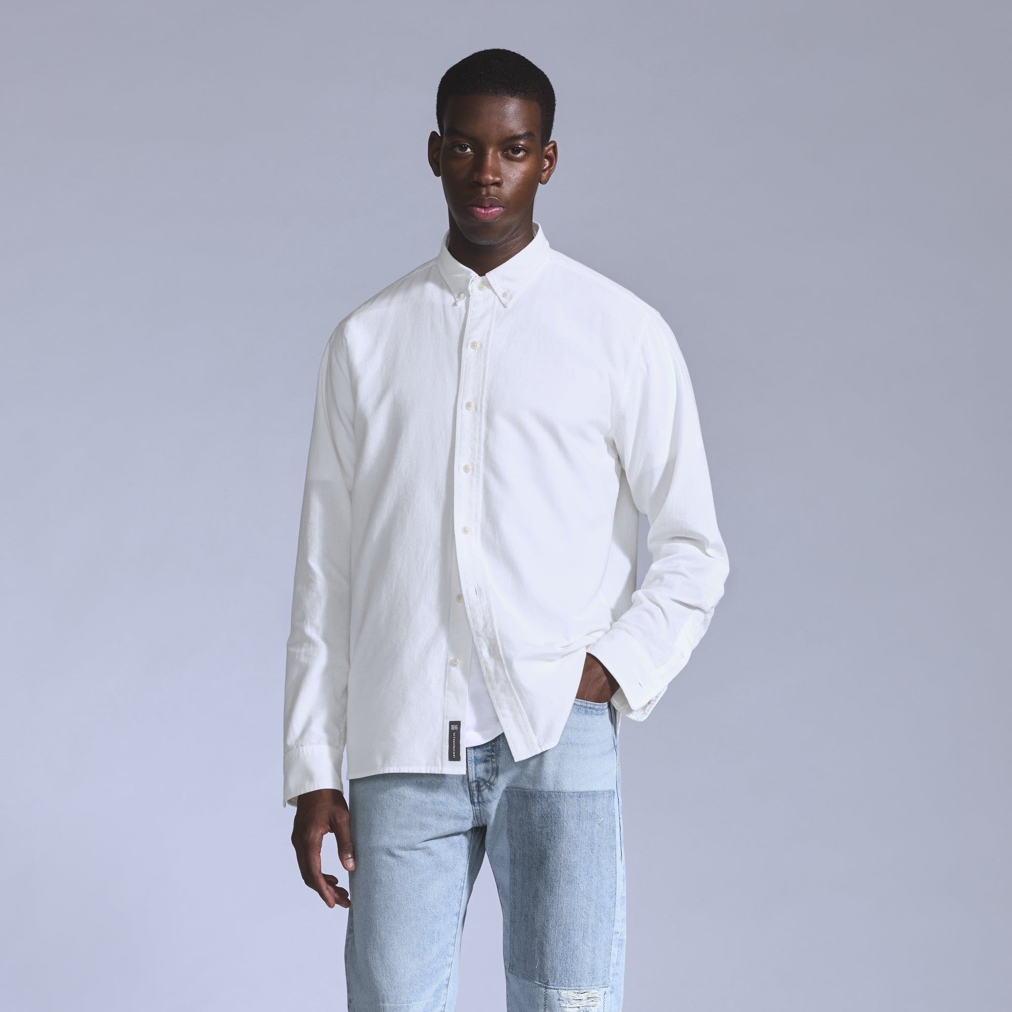 LEVI'S® BLUE TAB™ MEN'S RELAXED BUTTON-UP SHIRT - WHITE