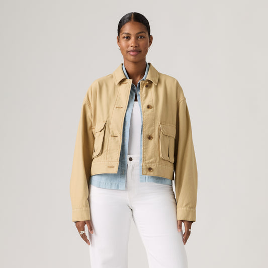 LEVI'S® WOMEN'S MARLOWE UTILITY HERITAGE JACKET - MULTI COLOUR