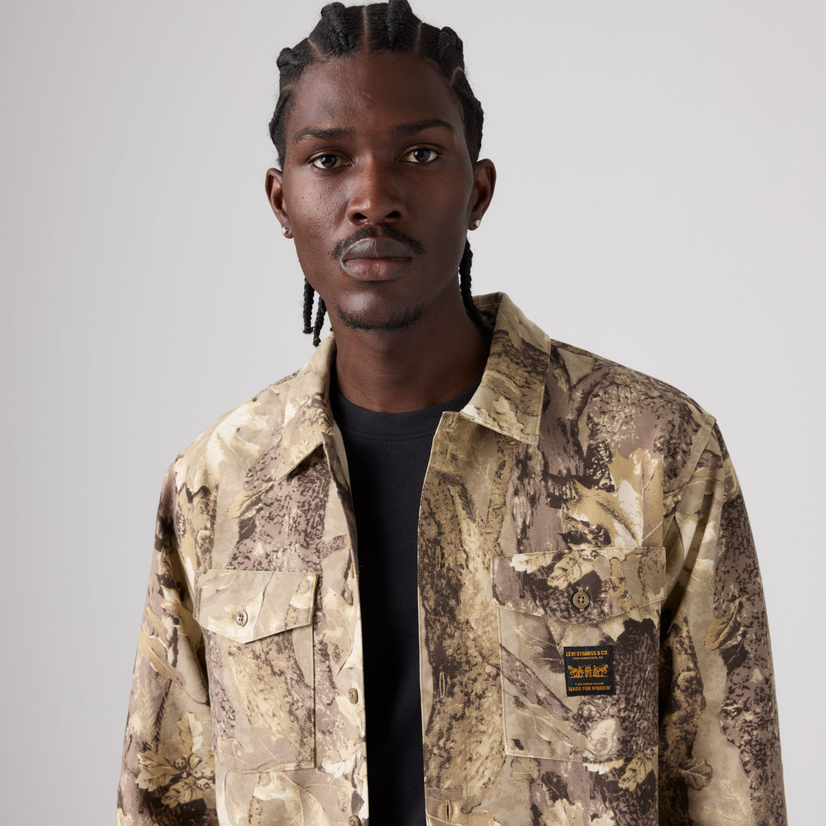 LEVI'S® MEN'S LONG-SLEEVE WORKER SHIRT - MULTI-COLOR