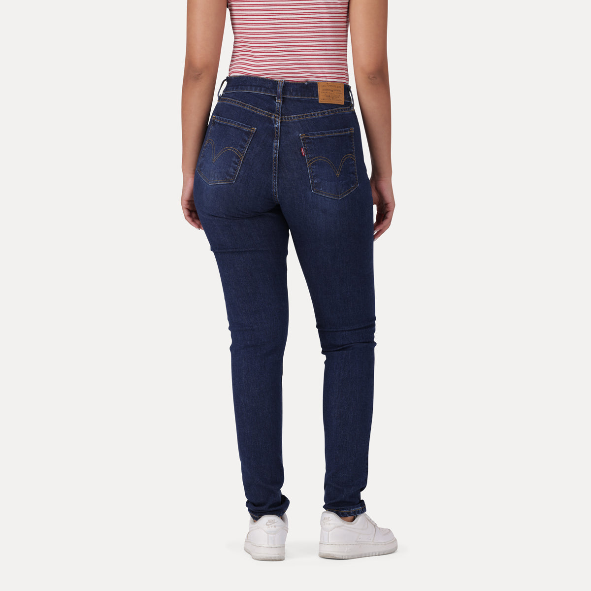LEVI'S® WOMEN'S CURVY HIGH-RISE SUPER SKINNY - DARK INDIGO - WORN IN