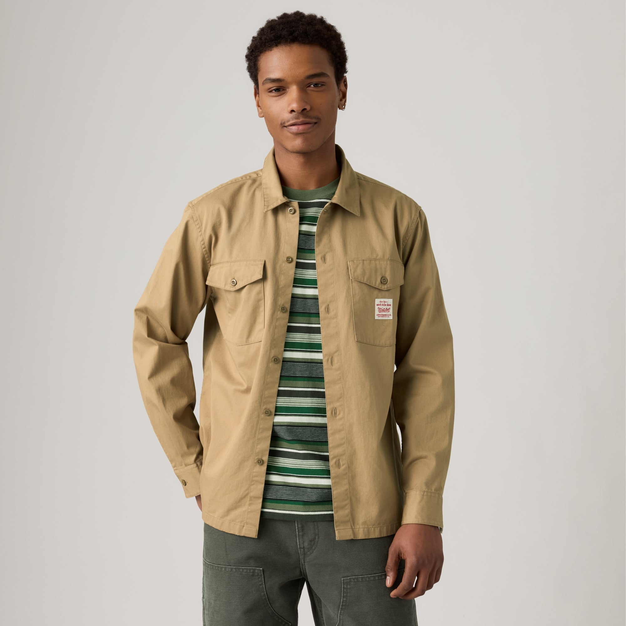 LEVI'S® MEN'S LONG-SLEEVE WORKER SHIRT - MULTI COLOUR