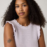 LEVI'S® WOMEN'S LULU FLUTTER SLEEVE SWEATER TANK - PURPLE
