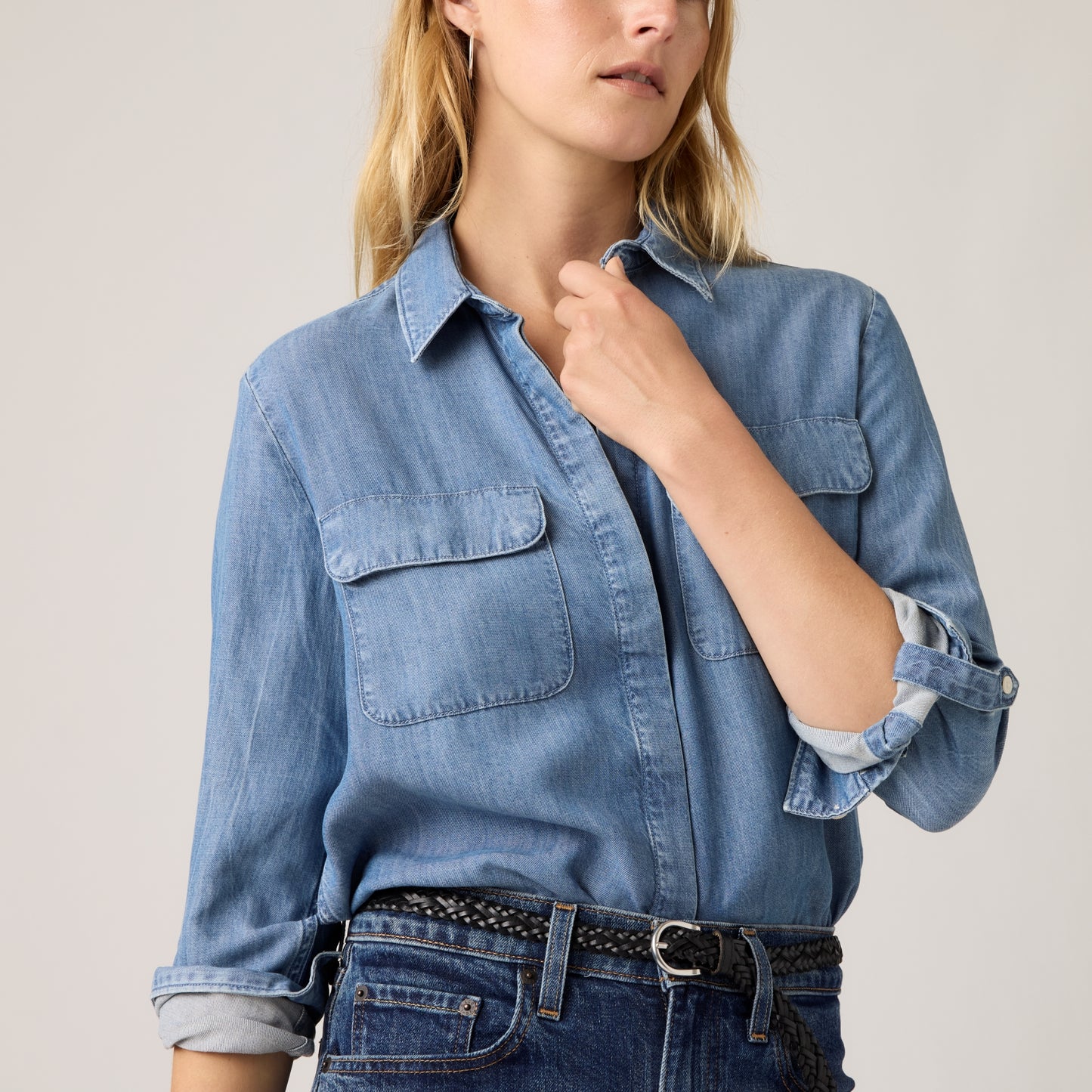 LEVI'S® WOMEN'S LIGHTWEIGHT ELAINE UTILITY SHIRT - MULTI COLOUR