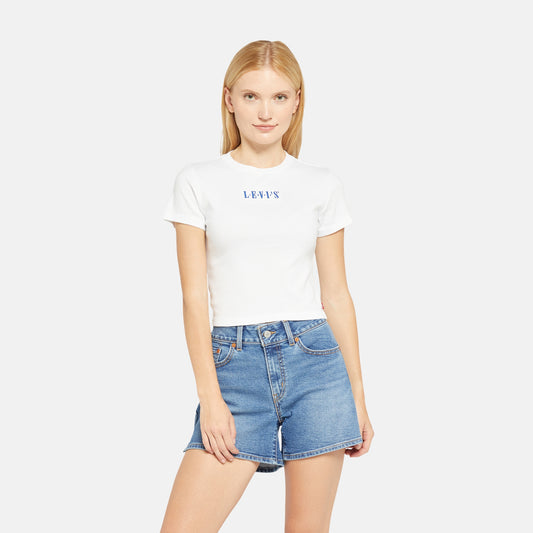 LEVI'S® WOMEN'S GRAPHIC ESSENTIAL SPORTY TEE - WHITE