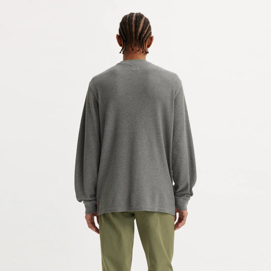 LONG-SLEEVE STANDARD FIT THERMAL T-SHIRT - GREY