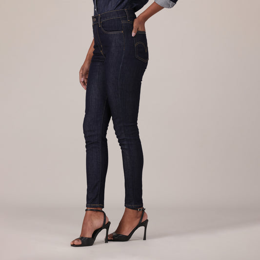 LEVI'S® WOMEN'S 720 HIGH-RISE SUPER SKINNY JEANS - DARK INDIGO - FLAT FINISH