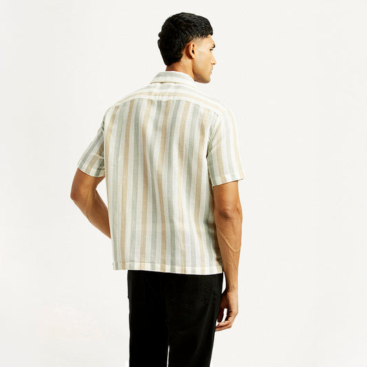Levi's® Mens Slim Fit Resort Collar Linen Shirt