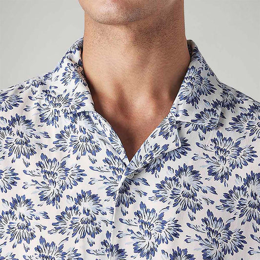 LEVI'S® MEN'S FLORAL RELAXED FIT RESORT COLLAR SHIRT - MULTI-COLOR