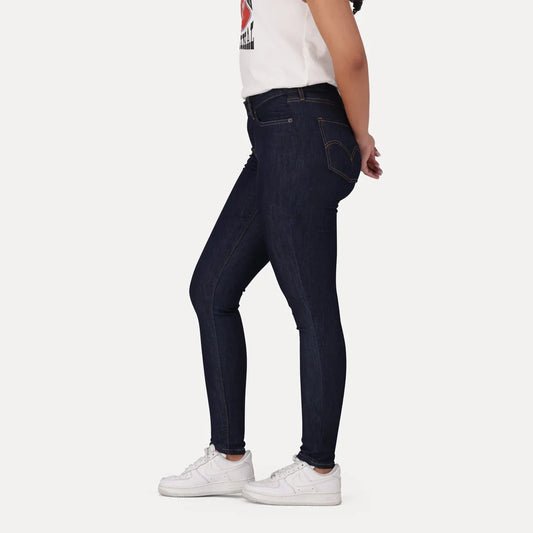 LEVI'S® WOMEN'S CURVY SUPER SKINNY - DARK INDIGO - FLAT FINISH