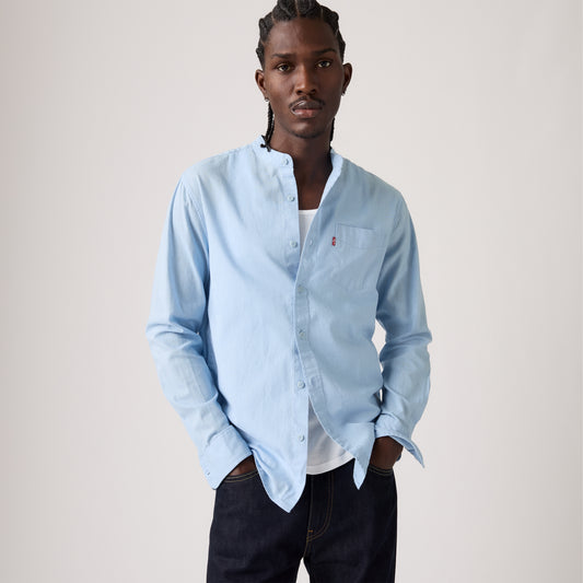 LEVI'S® MEN'S BANDED COLLAR 1 POCKET SHIRT - MULTI COLOUR
