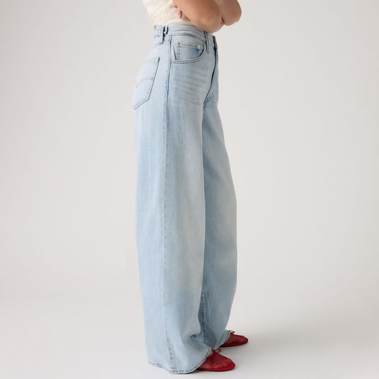 Levi's® Women's Cinch Wide Leg Jeans - Med Indigo - Worn In