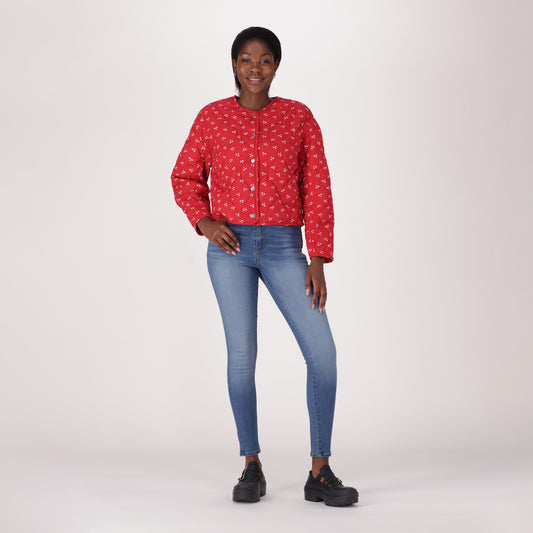 LEVI'S® WOMEN'S 720 HIGH-RISE SUPER SKINNY JEANS - MED INDIGO - FLAT FINISH